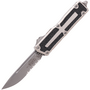 Microtech Scarab® II S/E Gen III Natural Clear Apocalyptic® Parcialmente Serrilhada 127