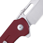 Kizer D.O.C.K. Quatch Cleaver Liner Lock Knife Red G10 - V3574N2