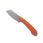 KUBEY Perses Couteau de Survie à Lame Fixe pour l&#039;Extérieur Manche Orange en G10 Étui Kydex Tek-lok 