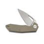 KUBEY Coeus Couteau Pliant, Manche G10 Tan KU122C