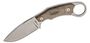 Lionsteel Fixed Blade M390 Stone washed, Solid GREEEN CANVAS Handle, leather sheath H2 CVG
