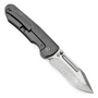 KANSEPT Superhawk Damascus 0.157&quot; / 4.0mm Blackwash Titanium &amp; Green Carbon Fiber K1084B3