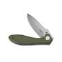 KUBEY Ruckus Liner Lock Folding Knife Green Micarta Handle KU314E