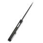 KUBEY Velocé Couteau Flipper à Verrouillage Frame, Lame CPM-S30V, Manche Ti Noir KB171C