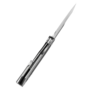 Kansept Thunderhead Satin CPM S35VN Beadblasted Titanium with Twill Carbon FIber Inlay