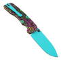 Tenable Kryo Light Blue Coated 14C28N Jade G10 with Purple Undead Print T1001V9