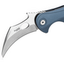 LionSteel L.E.One Mid Folding knife STONE WASHED M390 blade, ICE BLU aluminum ha
