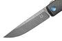 Couteau Pliant Fox Knives FOX CHNOPS DAMASTEEL DS93X, MANCHE ET ENTRETOISE EN TITANE PVD VIOLET FX-5
