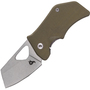 Fox Knives BLACK  KIT FOLDING KNIFE - 440C STONEWASHED BLADE - OD GREEN G10 HANDLE BF-752 OD