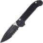 Microtech 2023 LUDT Gen III AUTO M390MK Black Coating Black Aluminum Handles 1135-2T