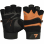 RDX GYM GLOVE LEATHER S15 TAN M