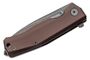 Lionsteel Myto Folding knife OLD BLACK M390 blade, EARTH BROWN aluminum handle MT01A EB