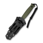 Civivi Perfrico Milled OD Green G10 HandleBlack Stonewashed 14C28N BladeWith 1PC Black Lanyard