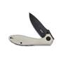 KUBEY Ruckus Liner Lock Folding Knife Ivory G10 Handle KU314D