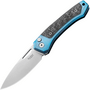 LionSteel Twain CPM MagnaCut Satin, Blue Titanium / Carbon Fiber Handles TW BL CF