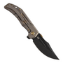 Kansept Orion Blackwash CPM S35VN with CNC Milling Bronze Anodized Titanium K1089A5