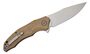 Petrified Fish PFP10 Hairtail Stonewashed K110 Brown Micarta PFP10KMW