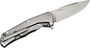 Lionsteel Folding knife, M390 blade, Titanium handle GREY Acc. IKBS wood KIT box  TRE GY