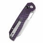 TENABLE KNIVES Shard Stonewashed 14C28N 0.14&quot; / 3.5mm Purple G10 with Diamond Pattern T1006V5
