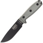 ESEE Knives Model 4 black blade, grey handle 4P-KO survival knife without sheath