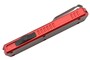 Golgoth G11C3 Rouge. Couteau automatique OTF lame acier D2 manche aluminium rouge et fibre de carbon