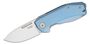 Lionsteel NANO, Folding knife MagnaCut blade, BLUE Titanium handle NA01 BL