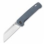 QSP Knife Penguin, Stonewash 154CM Blade, Blue Titanium Handle QS130-R