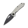 KUBEY Coeus Liner Lock Thumb Open Folding Knife Ivory G10 Handle KU122F