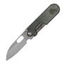 BlackFox BLACK FOX POCKET KNIFE BEAN GEN2 SATIN BLADE - MICARTA CANVAS GREEN HANDLE BF-719 MI