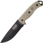 ESEE Knives Model 5 black blade, desert tan handle 5P-E survival knife with Kydex Sheath