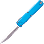 Microtech ULTRATECH GEN IV D/E STONEWASH PART SERRATE BLUE 11224-11BL