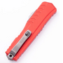 Microtech CYPHER II D/E STONEWASH FULL SERRATE RED 1242-12RD