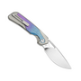 Kizer Topsail S45VN,Satin,Titanium &amp; Crystallized Titanium