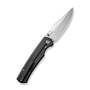 We Evoche Black Titanium Handle Silver Bead Blasted CPM 20CV BLADE WE21046-1