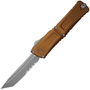 Microtech COMBAT TROODON GEN III T/E APOCALYPTIC PART SERRATE TAN 1144-11APTA