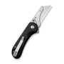 CIVIVI Elementum Utility Black Aluminum Handle Stonewashed S/S Blade Holder Plain