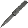 Microtech DIRAC DELTA APOCALYPTIC DOUBLE FULL SERRATE NATURAL CLEAR 227-D12APNC