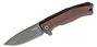 Lionsteel Myto Folding knife OLD BLACK M390 blade, EARTH BROWN aluminum handle MT01A EB