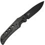 WE Black Titanium Handle With Rose Carbon Fiber InlayBlack Stonewashed CPM 20CV