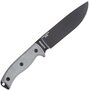 ESEE Knives Model 6 black blade, grey micarta handle, molded sheath