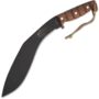ESEE Knives Expat Jaraca Kukri, 1075 Black Powder Coated Blade, Walnut Handles,