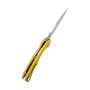Kubey Noble Nest Liner Lock Couteau Pliant Manche Jaune G10 KU236H