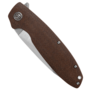Petrified Fish PFB01 Terra Satin D2 Brown Micarta PFB01BRS