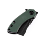 Kansept Korvid Mini Black TiCn Coated 154CM Green and Black G10 Handle T3030A1