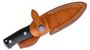 Lionsteel Fixed Blade SLEIPNER satin G10 handle, leather sheath B35 GBK