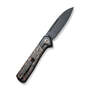 WE Soothsayer Black Titanium Handle With Copper Foil Carbon Fiber Inlay Black Stonewashed CPM 20CV B