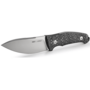 Viper NORDLYS Drop Point Satin N690Co, Carbon Fiber, Leather Sheath VT4046FC