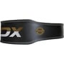 RDX BELT 4&quot; LEATHER BLACK GOLD S