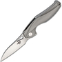 Bestech THE RETICULAN CPM-S35VN, Stonewash+Satin, Titanium, Grey BT1810A