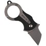 FOX MINI-TA FOLDING KNIFE BLACK NYLON HNDL-1.4116 STAINLESS ST.SANDBLASTED BLD